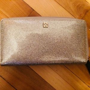 Silver Glitter Kate Spade Wallet